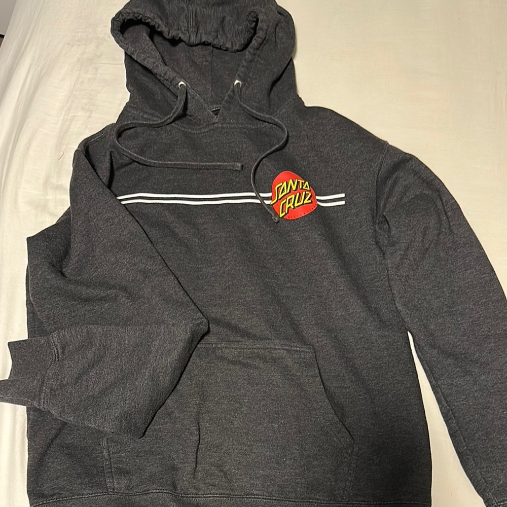 Santa Cruz Skateboards Gray Sweatshirt Hoodie
